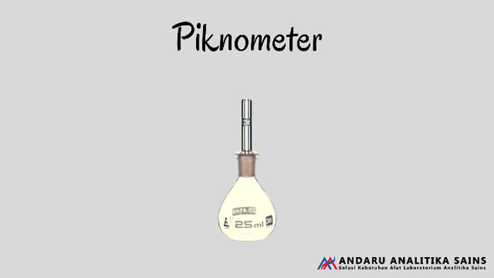 ilustrasi gambar alat laboratorium piknometer