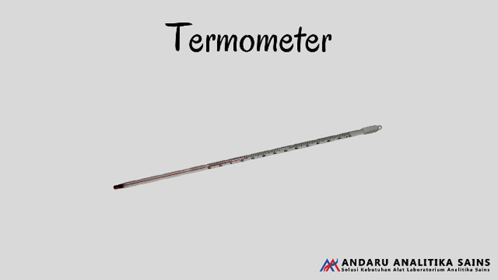 ilustrasi gambar alat laboratorium termometer