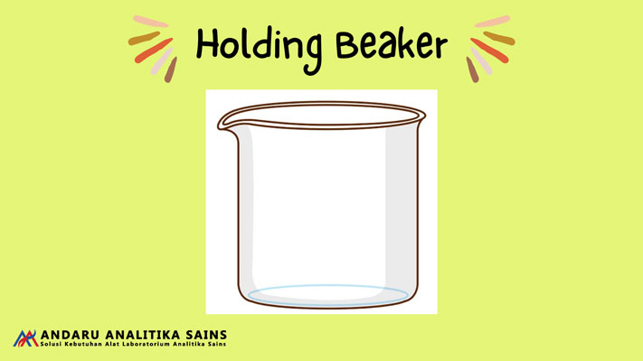 ilustrasi gambar holding beaker