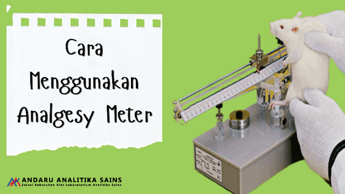 ilustrasi gambar cara menggunakan analgesy meter