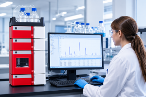 Hasil analisis HPLC untuk pengujian mutu dan pemisahan senyawa